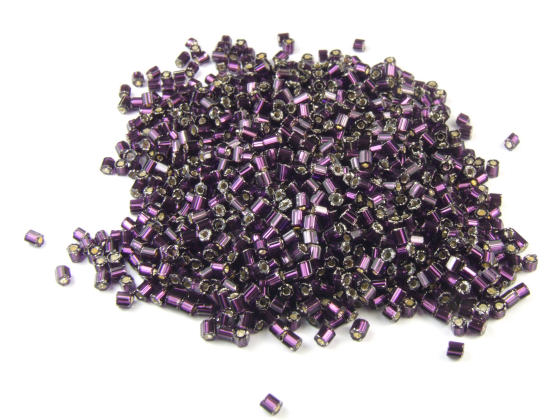 Rocailles, 2-cut, 2-3 mm, violett metallic