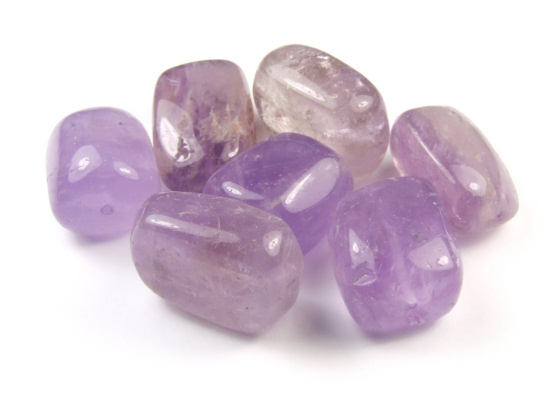 Bergkristall, Nuggets, ca. 22x15 mm, lila