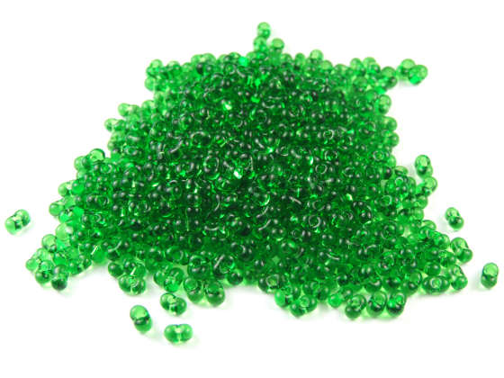 Farfalle Perlen, 4x2 mm, flaschengrn