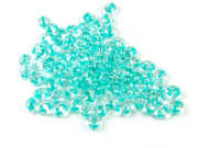 Preciosa Twin Beads, 4x2,5 mm, aqua inside colour