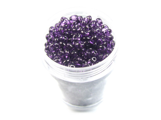 Preciosa Twin Beads, 4x2,5 mm, violett