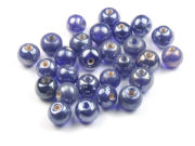 Perlen mit Lüsterglanz, rund, 6 mm, ocean-blue