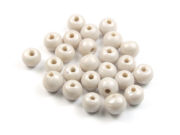 Perlen mit Lüsterglanz, rund, 6 mm, cream