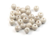 Perlen mit Lüsterglanz, rund, 6 mm, taupe