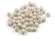 Perlen mit Lüsterglanz, rund, 4  mm, taupe