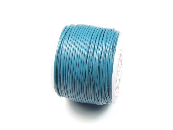 Lederband, Rolle, Aqua