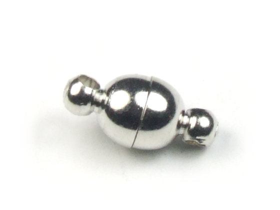 Magnetverschlsse, Kugel, 6 mm, platinfarben